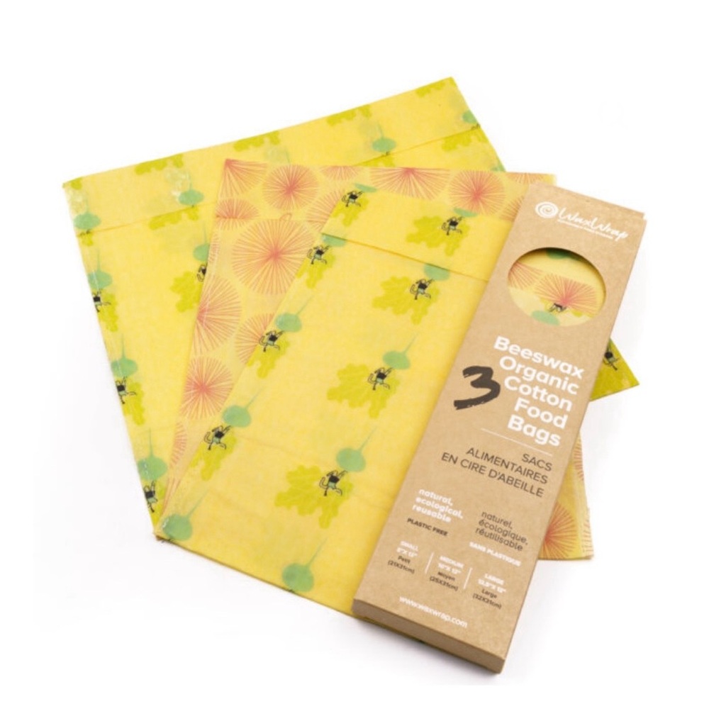 Beeswax Organic Cotton Food Bags